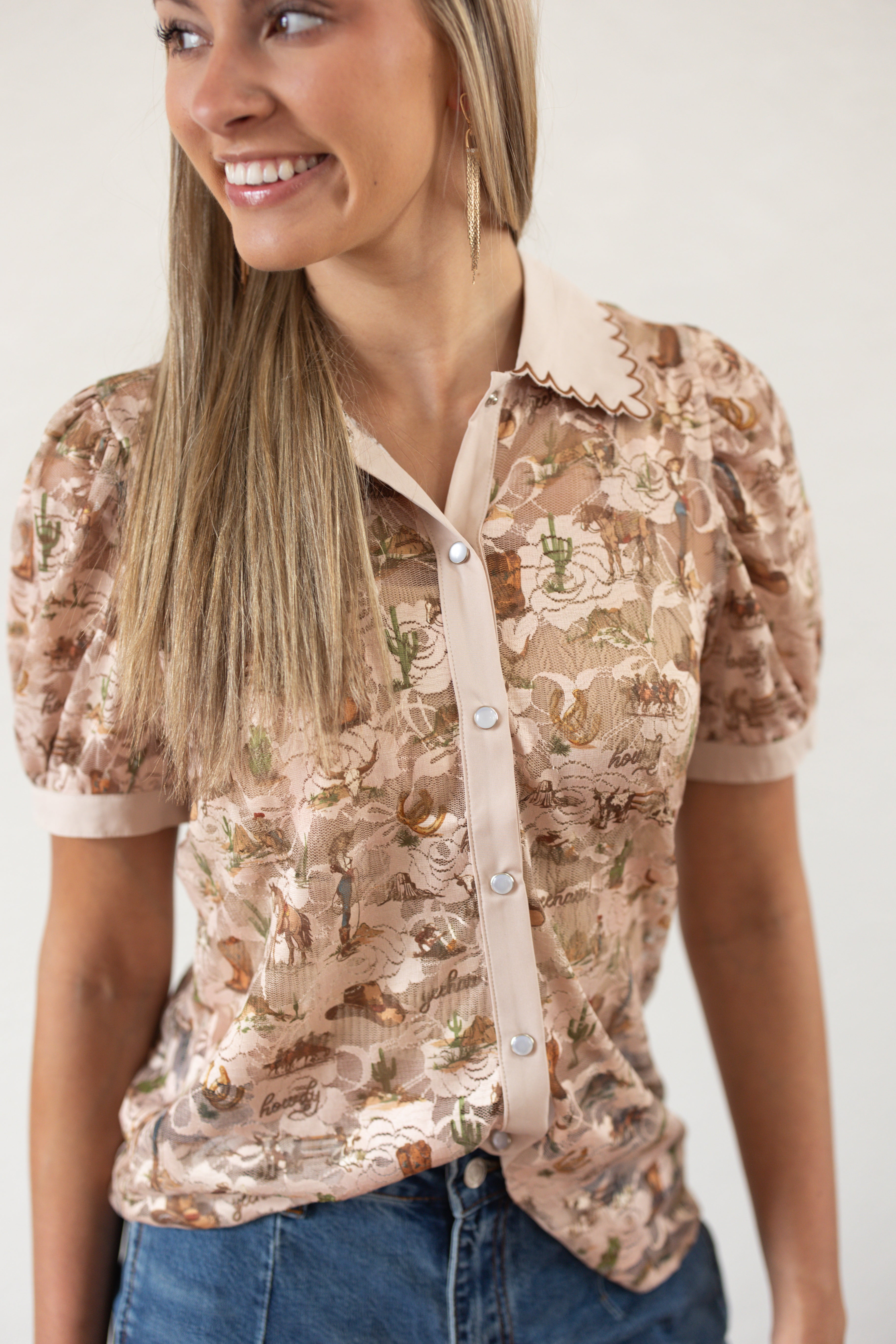 Desert Darlin' Button Down