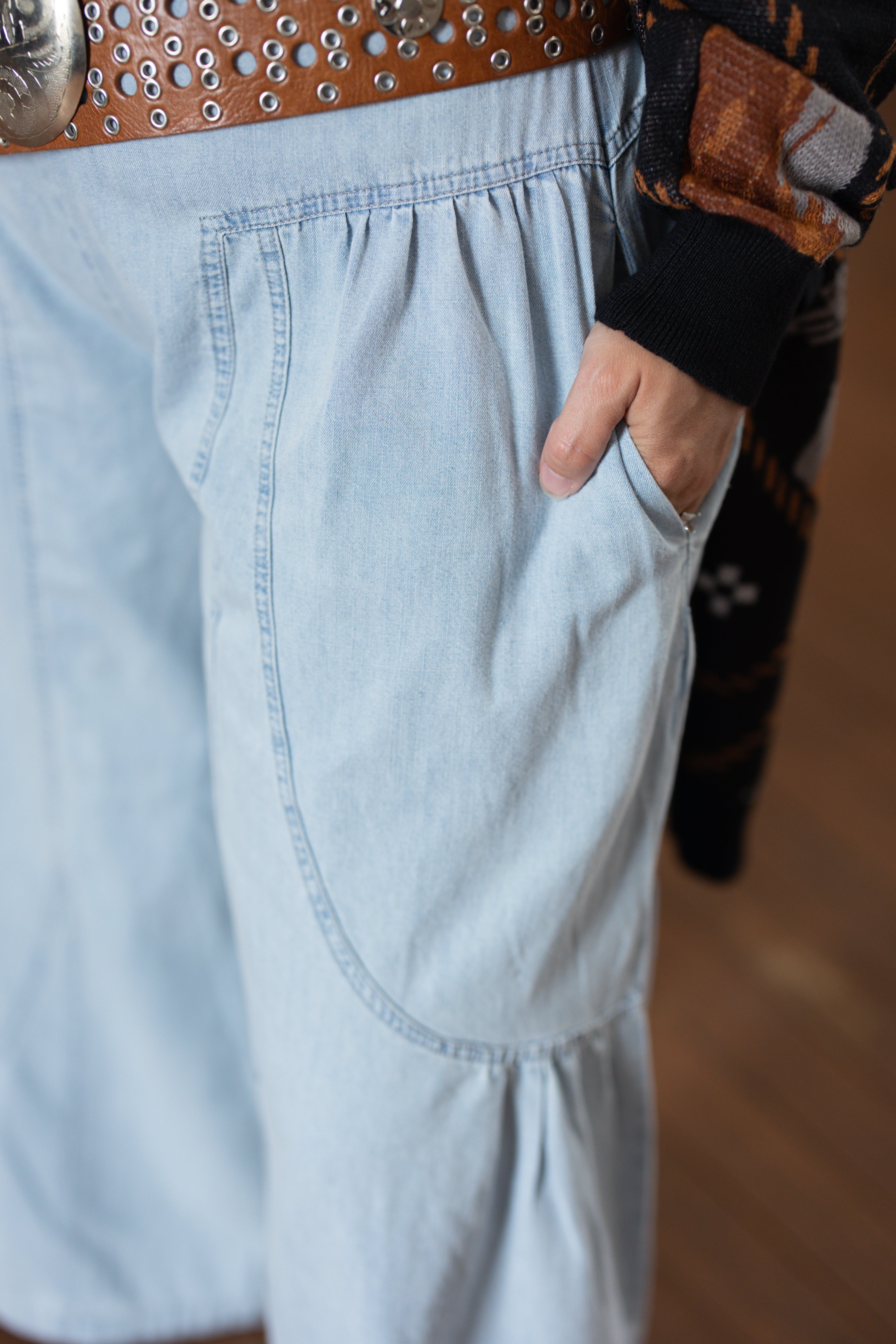 Boho Wide Leg Tiered Palazzo Pants