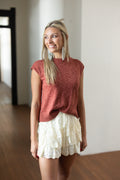 Lace Tiered Ruffle Shorts