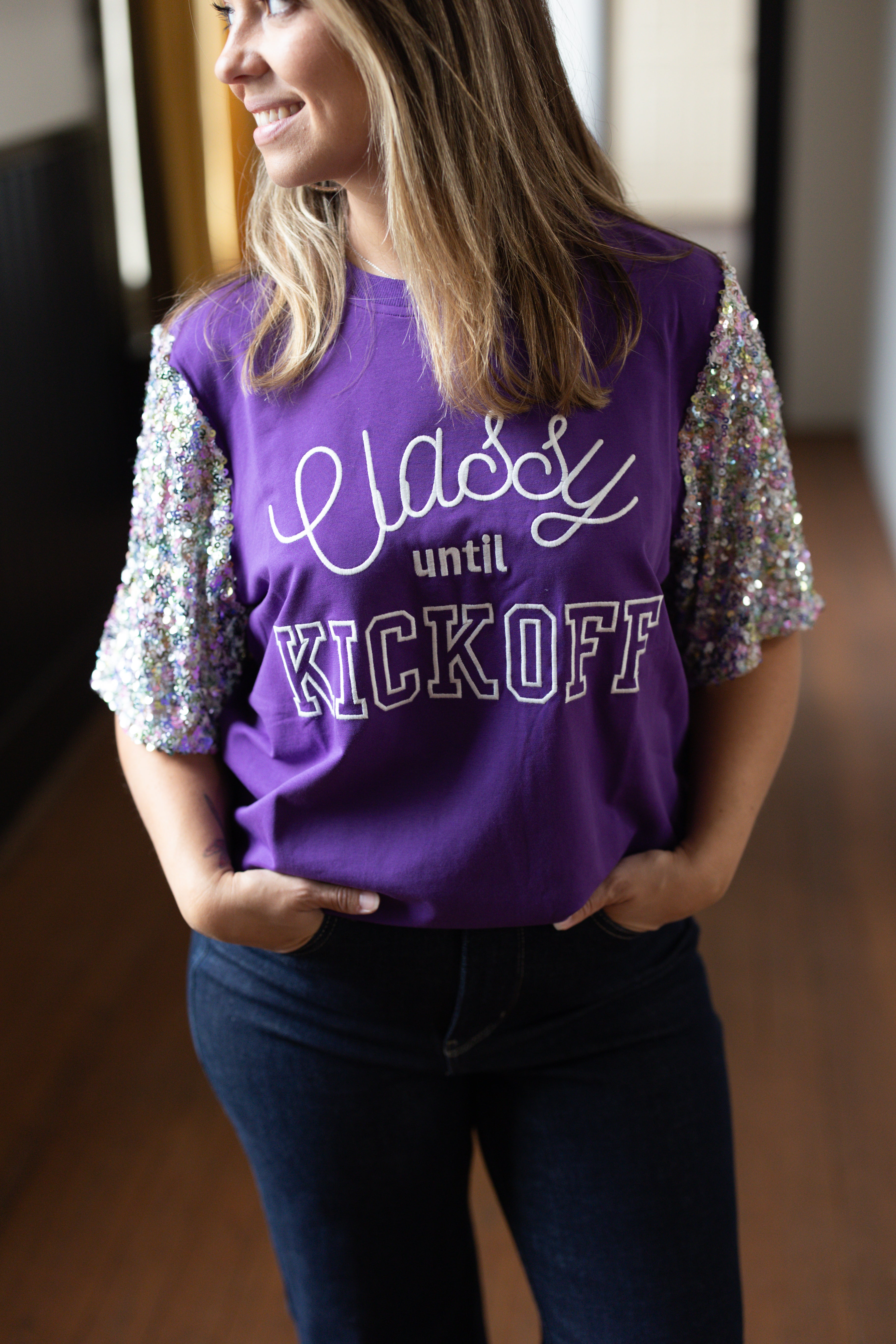 Classy Until Kickoff Tee