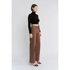 Super High Double Waistband Wide Leg