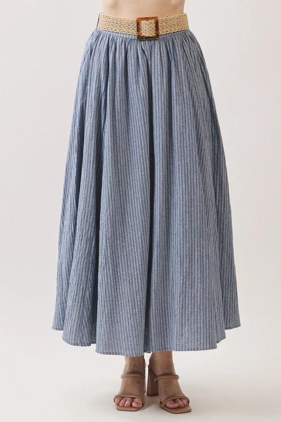 Pleated Maxi Skirt