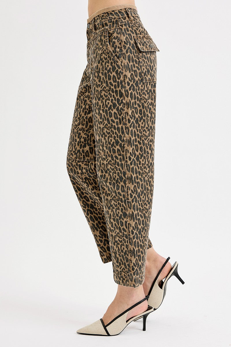 Mid Rise Crop Relaxed Pants