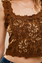 Scallop Edge Lace Top