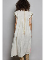 Saint Lucia Embroidered Shirt Dress