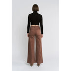 Super High Double Waistband Wide Leg