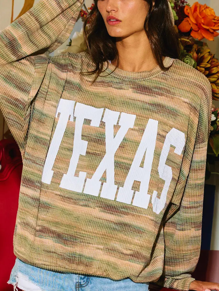 Texas Graphic Camo Sweatshirt