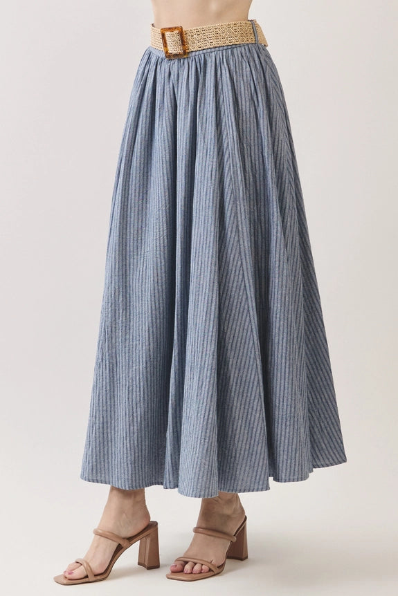Pleated Maxi Skirt