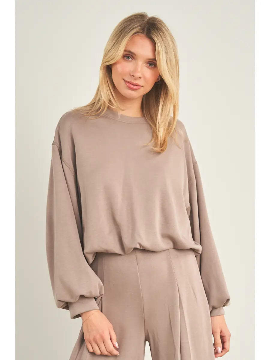 ANWND CROPPED Crewneck Sweatshirt