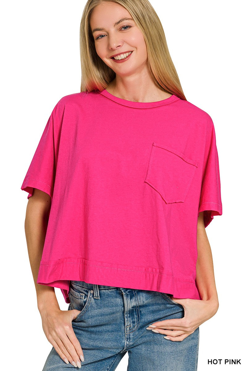 Exposed Seam Boxy Top