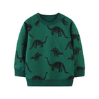 Kids Long Sleeve Sweatshirt with Animal Prints