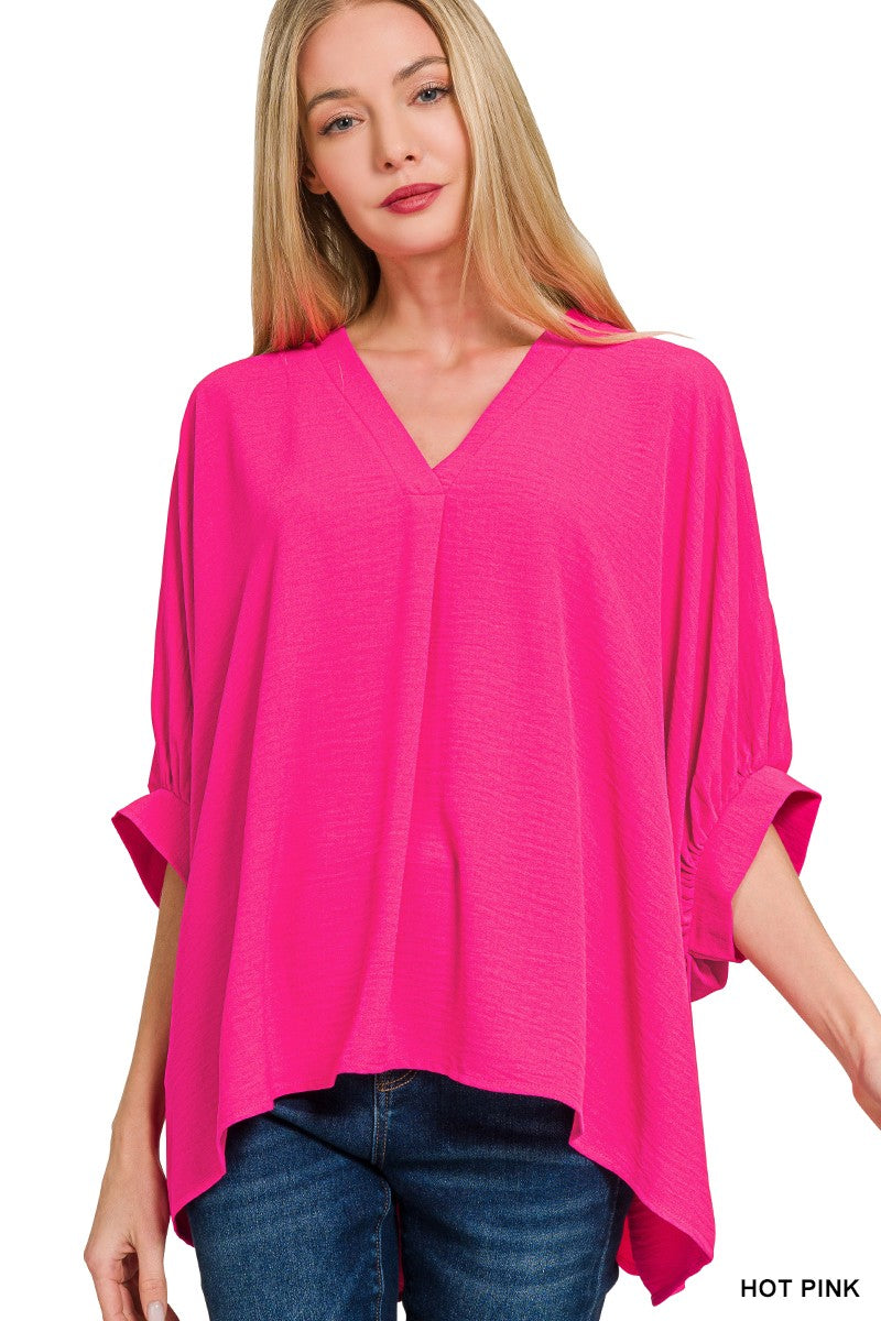 Flowy V-Neck Top