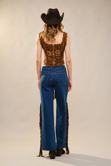 Scallop Edge Lace Top