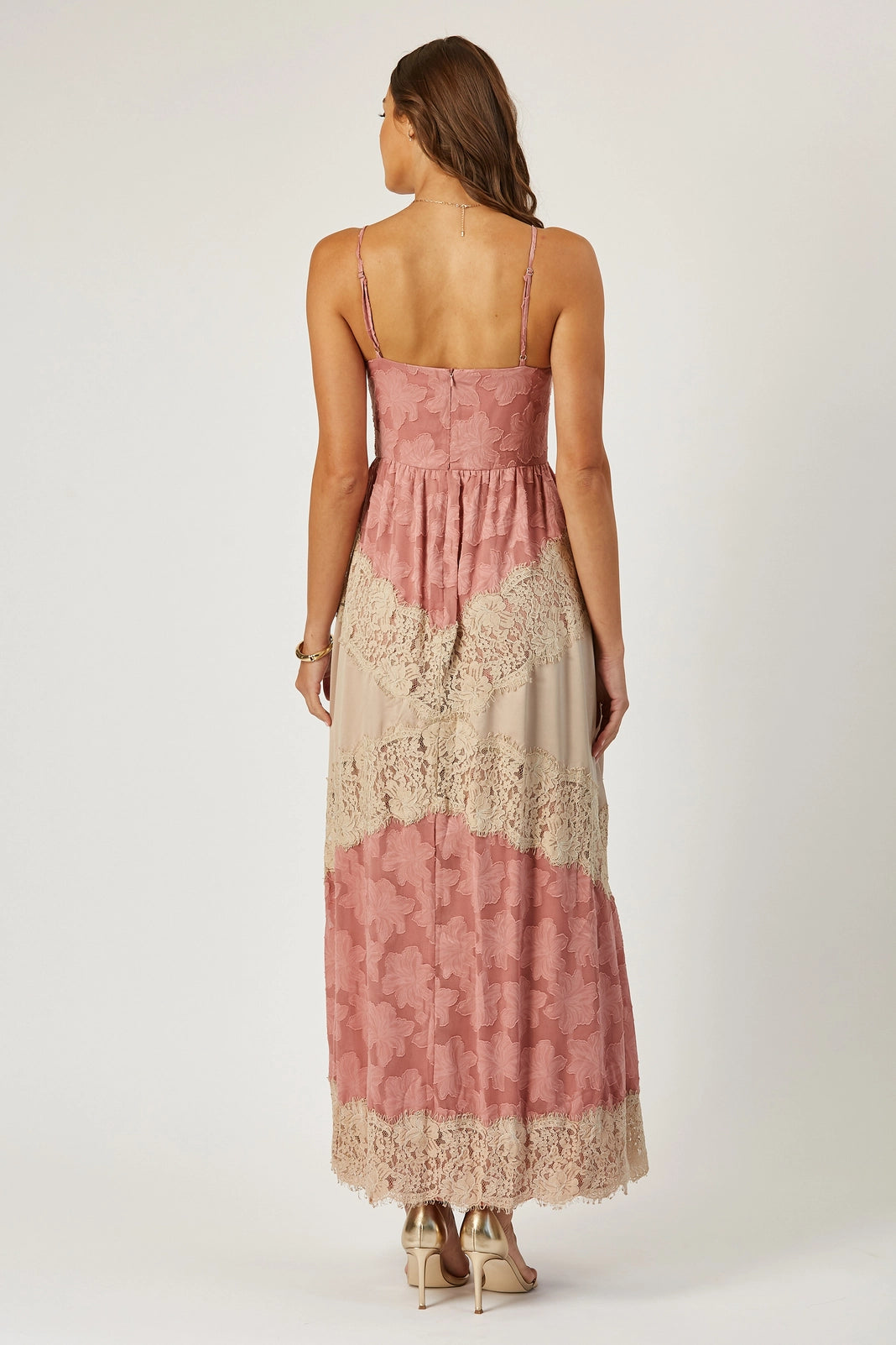 Charlotte Lace Burnout Maxi Dress
