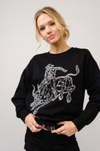 Embroidered Bull Riding