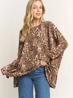 Long Sleeve Animal Urban Ribbed Top
