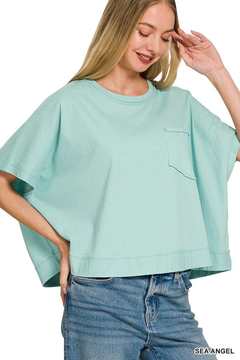 Exposed Seam Boxy Top