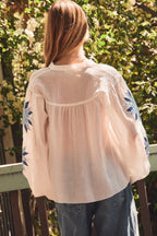 Crinkled Peasant Top