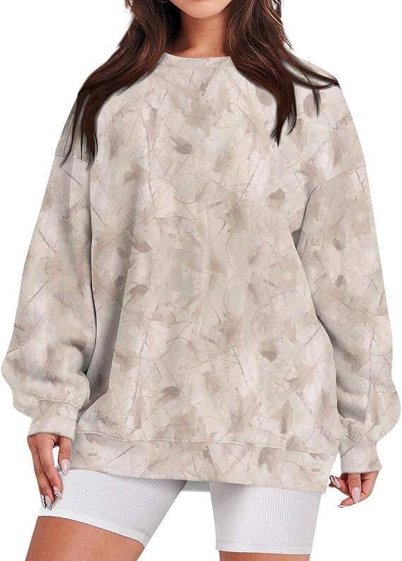 Maple leaf Camo Print Crewneck Sweatshirts