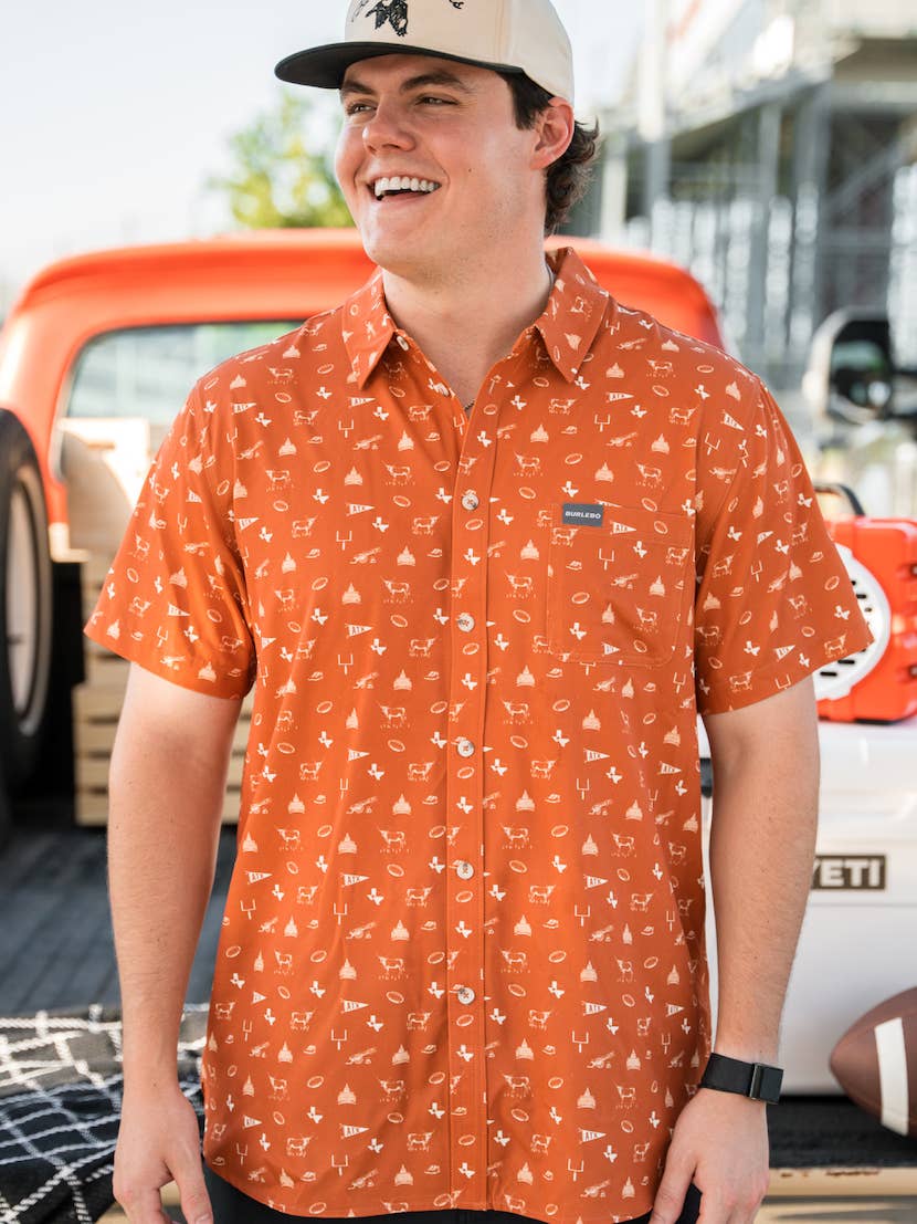 Gameday in Austin Performance Button Up