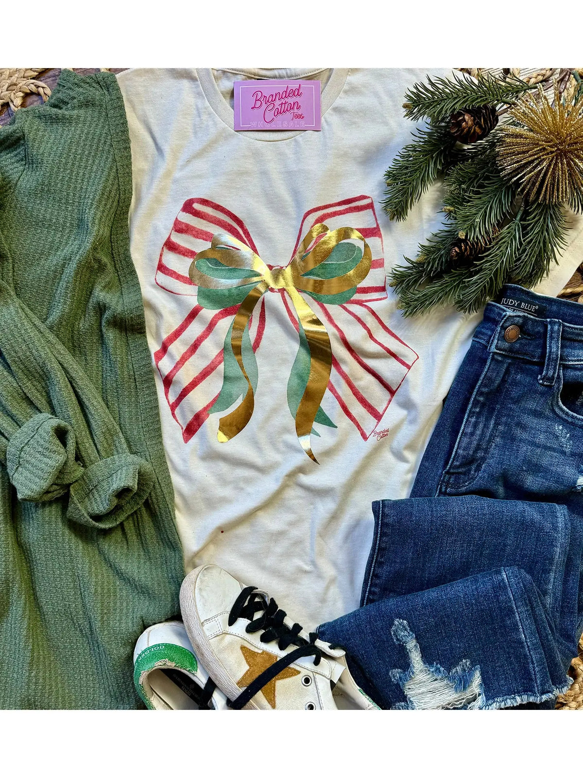 Christmas Bow Tee
