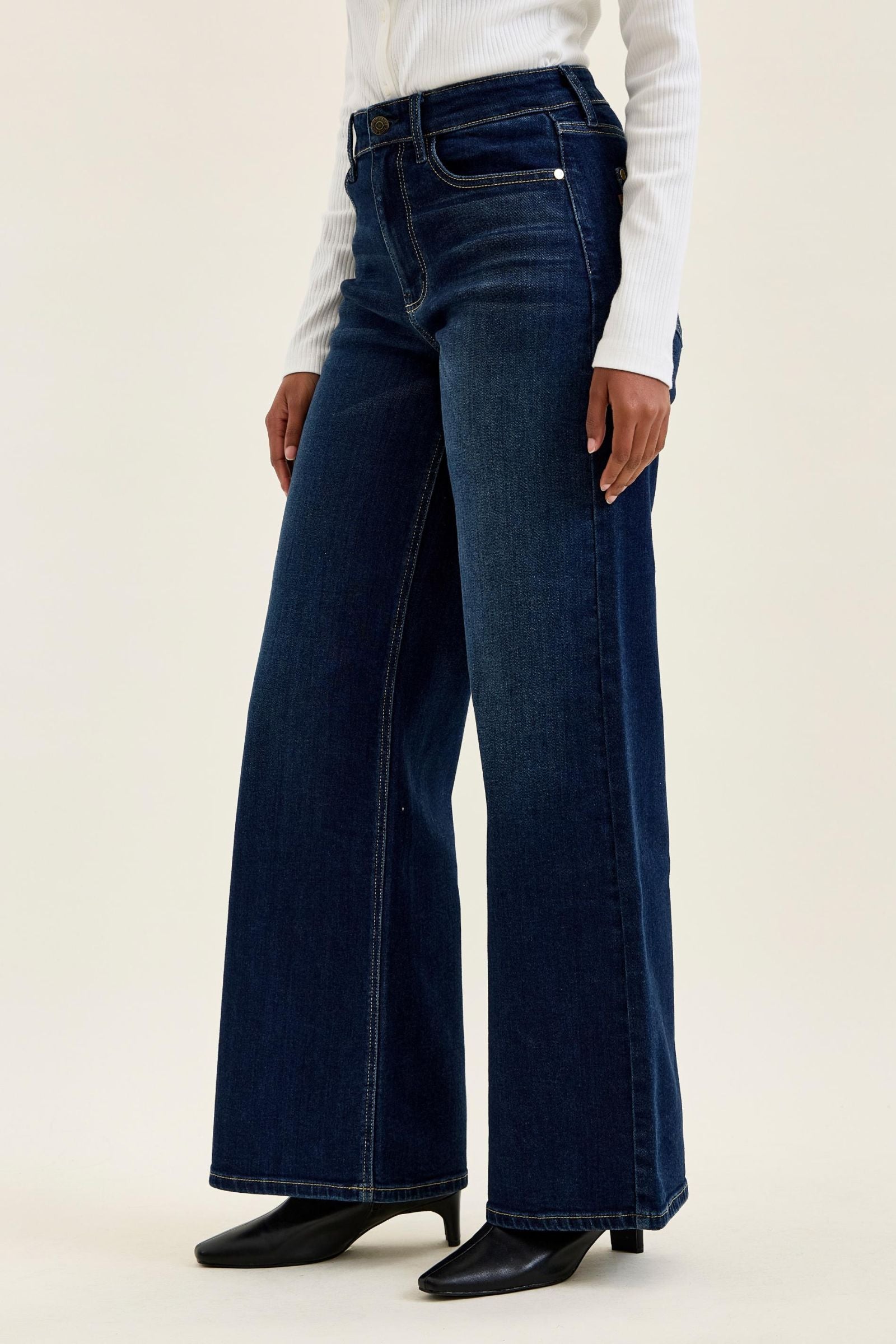 LUX Retro Wide Jeans HW