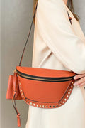 Duo studded bum bag & wallet