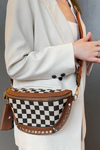 Duo studded bum bag & wallet