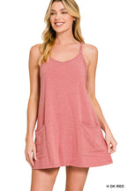 Mini dress with built-in romper liner