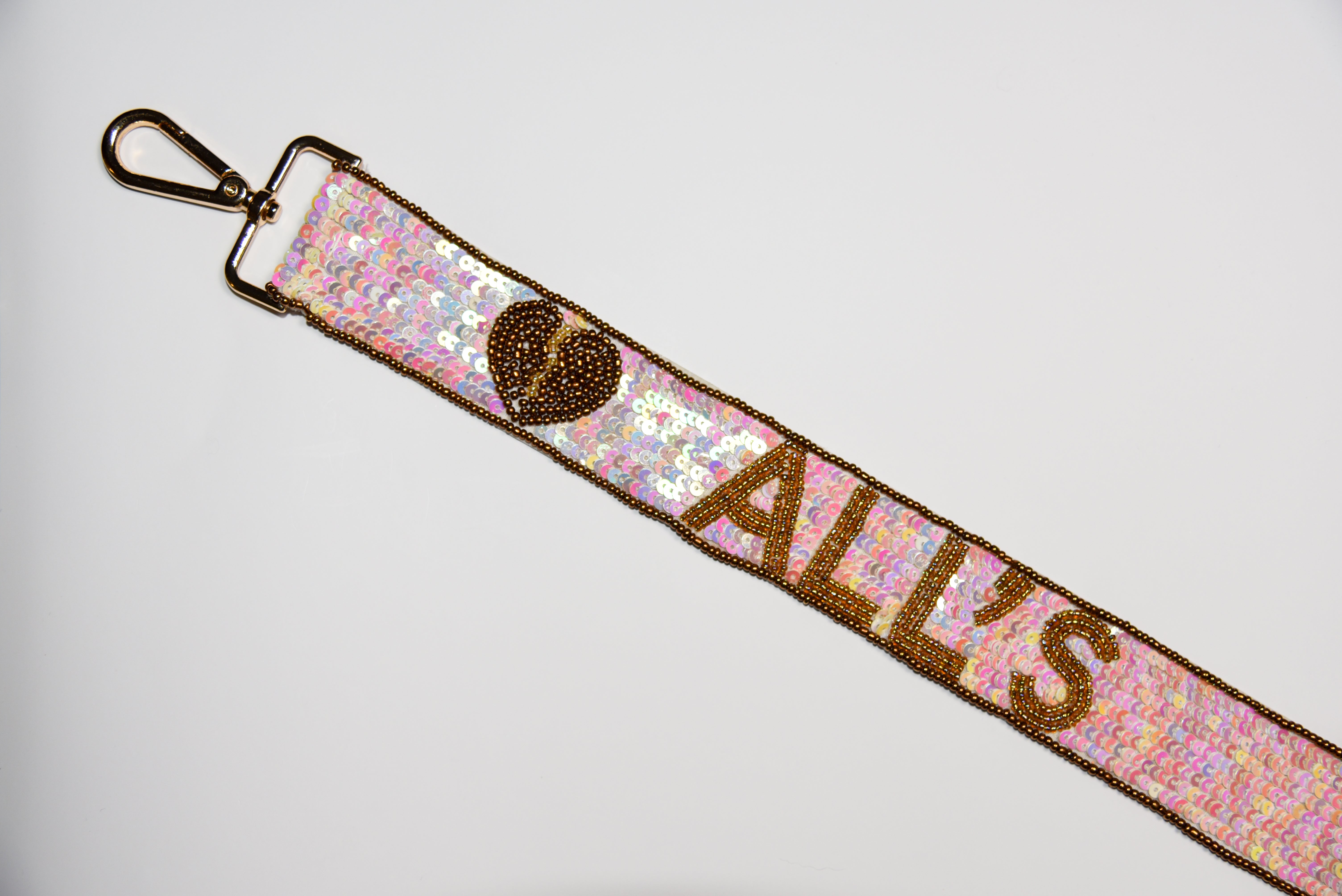 Beaded Love & Poetry Purse Strap