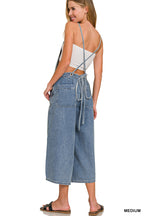 Denim Wide Leg Overalls