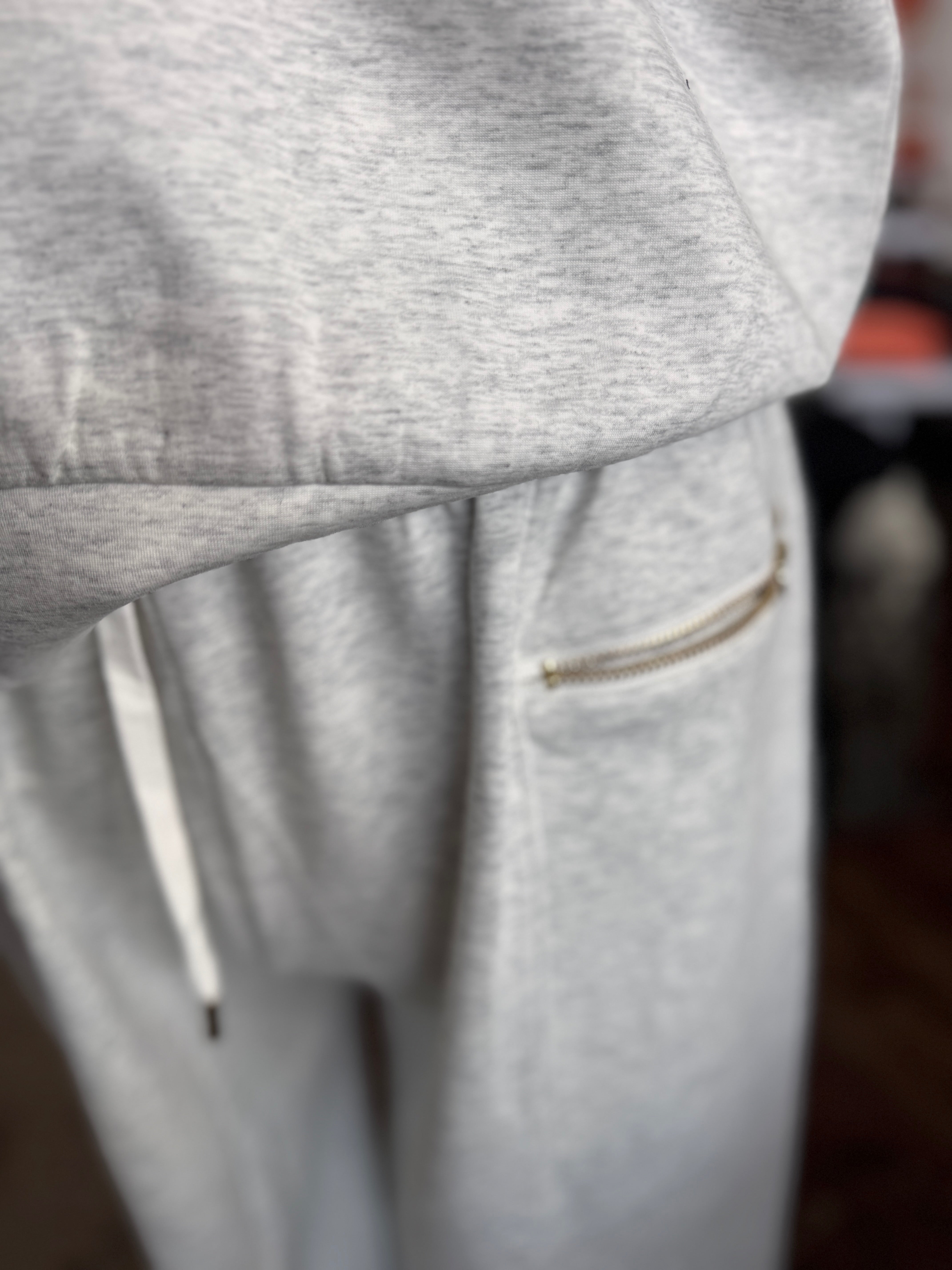 Scuba Oversized Sweatpants With Zipper