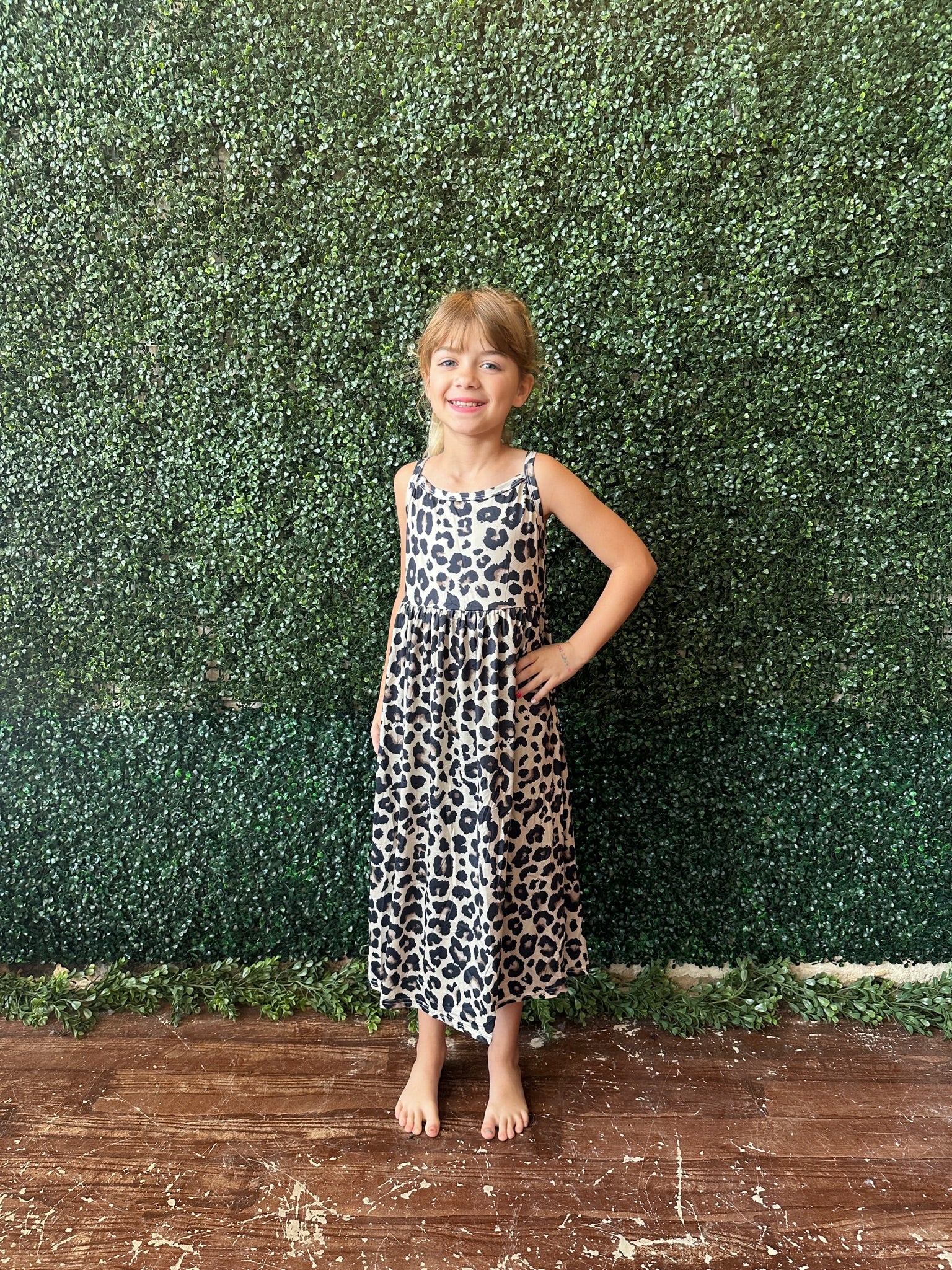 Girls Leopard Dress