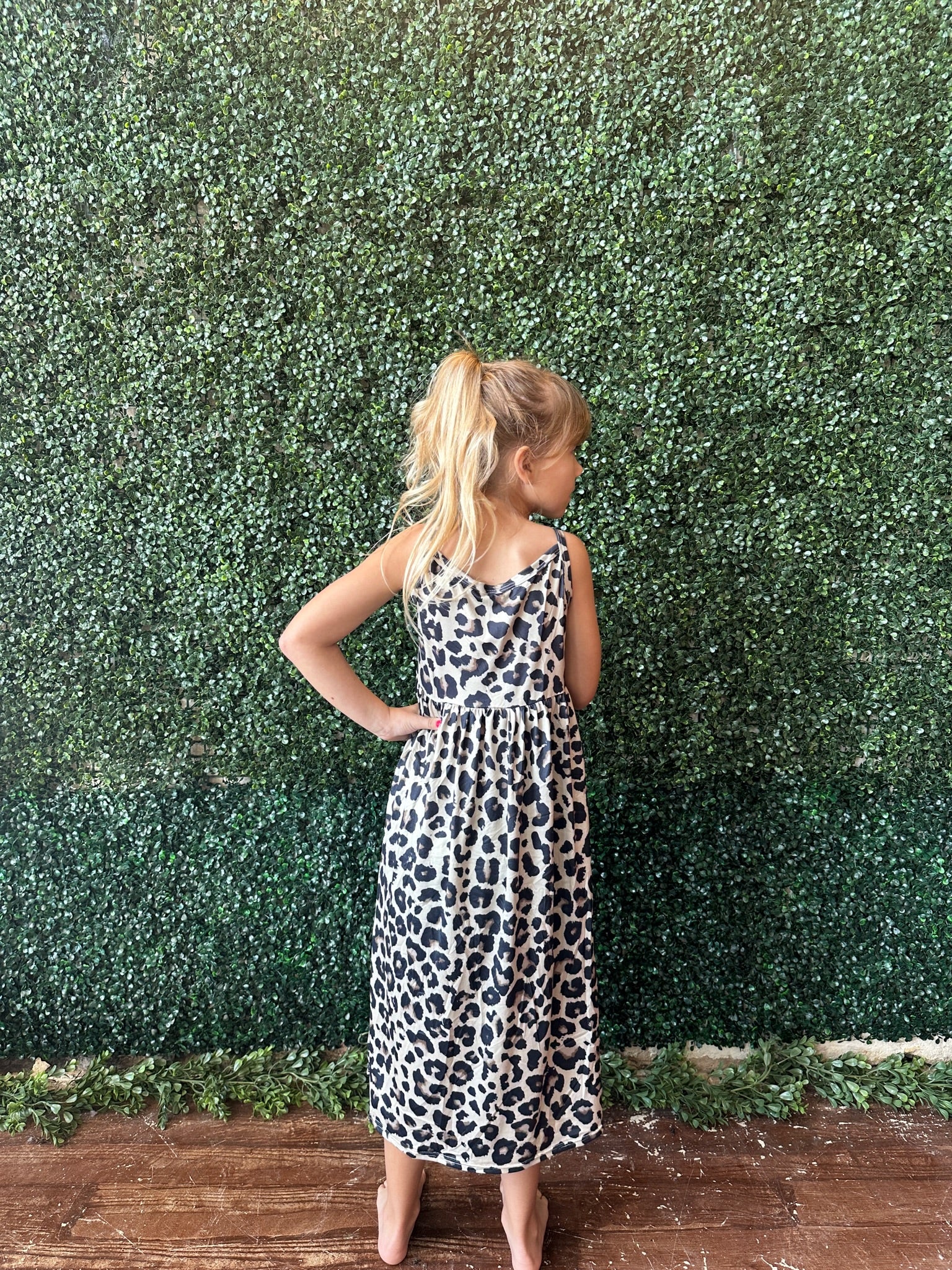 Girls Leopard Dress