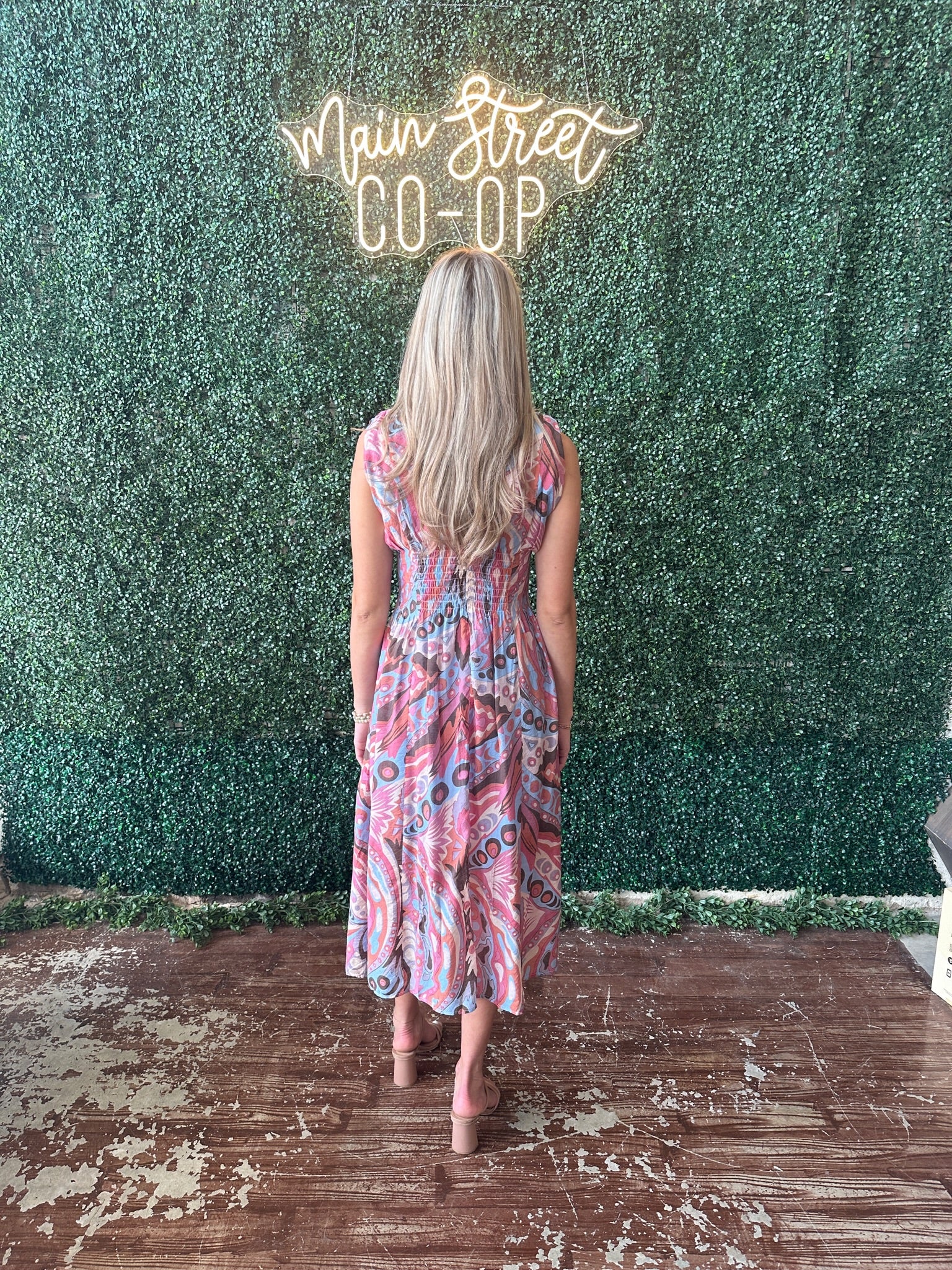 Cap Sleeve Midi Dress