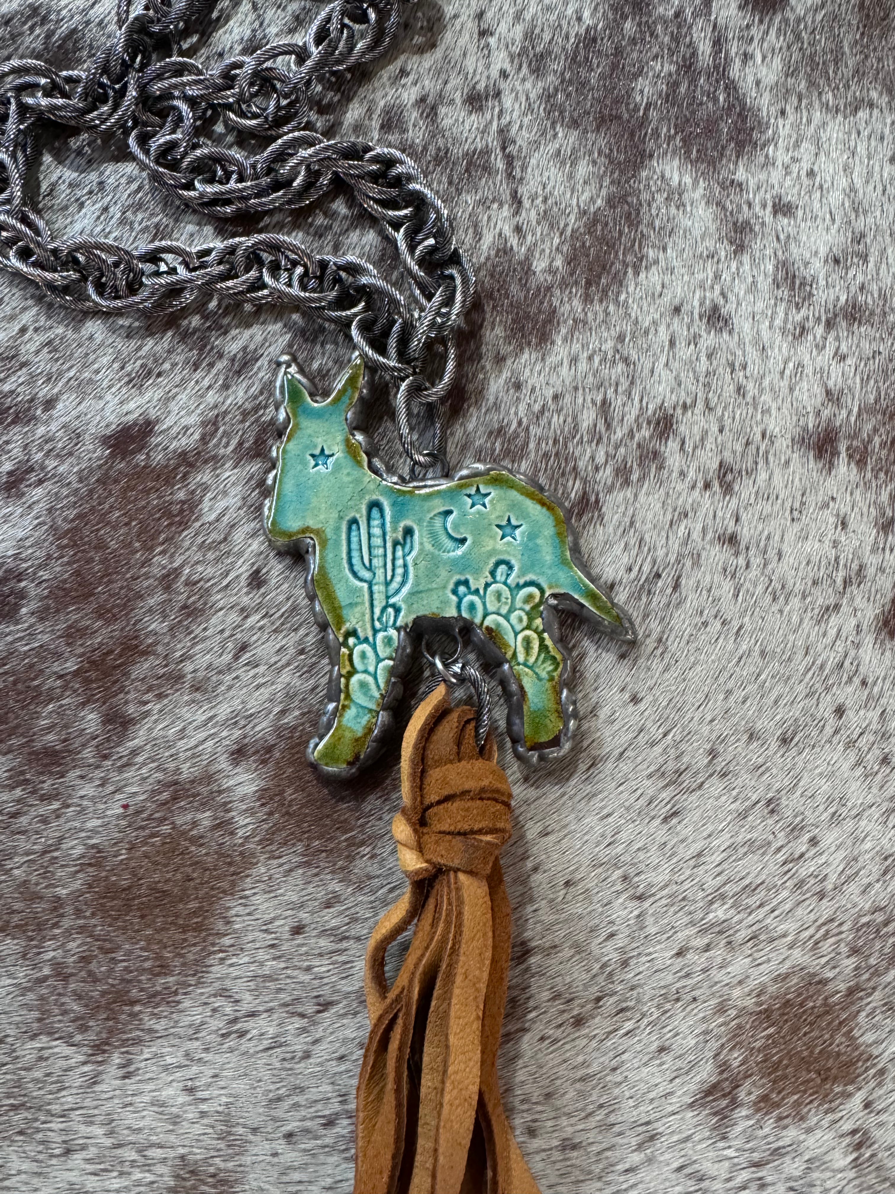 Donkey Pendant Necklace