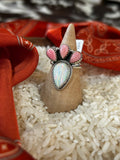 Pink Conch Opal Ring #501
