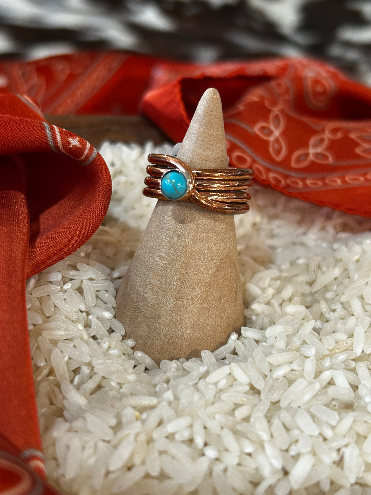 Turquoise Copper Ring #500