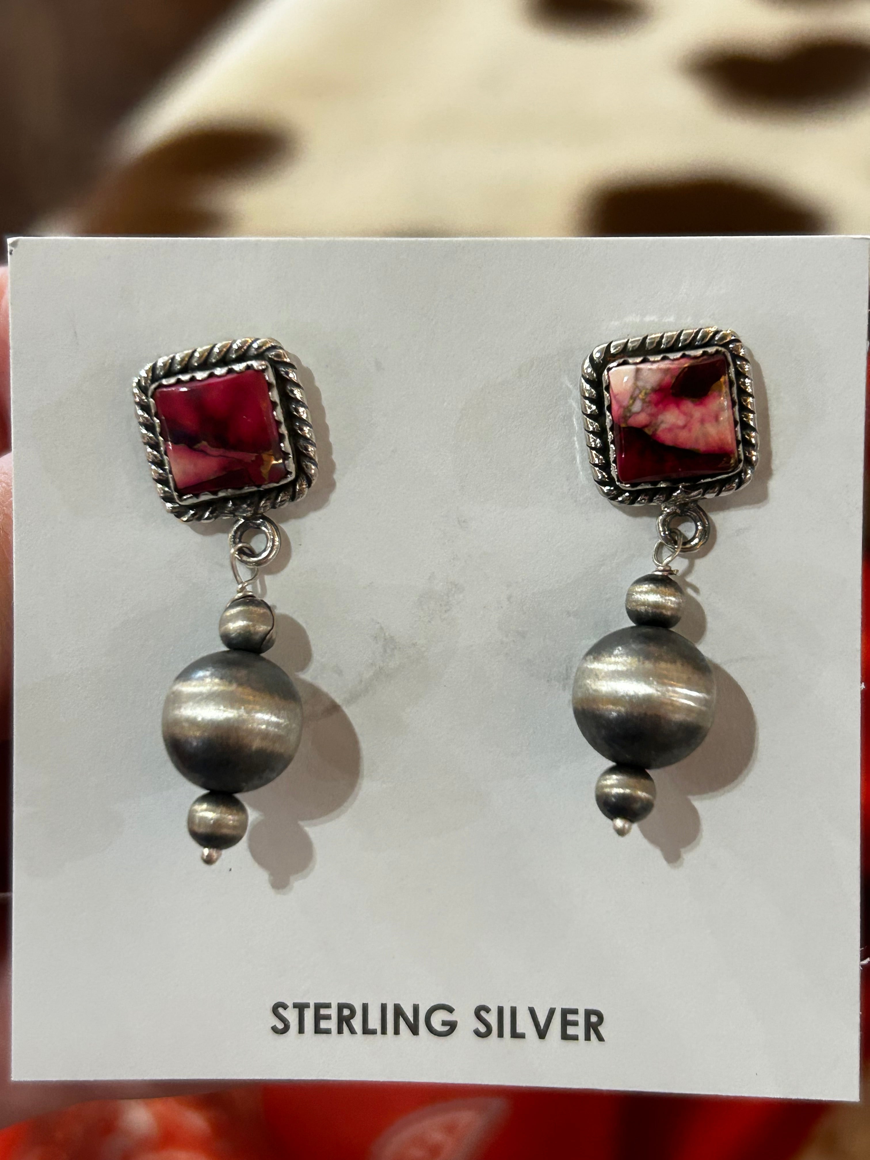 Dhalia Rose Drop Earrings #506