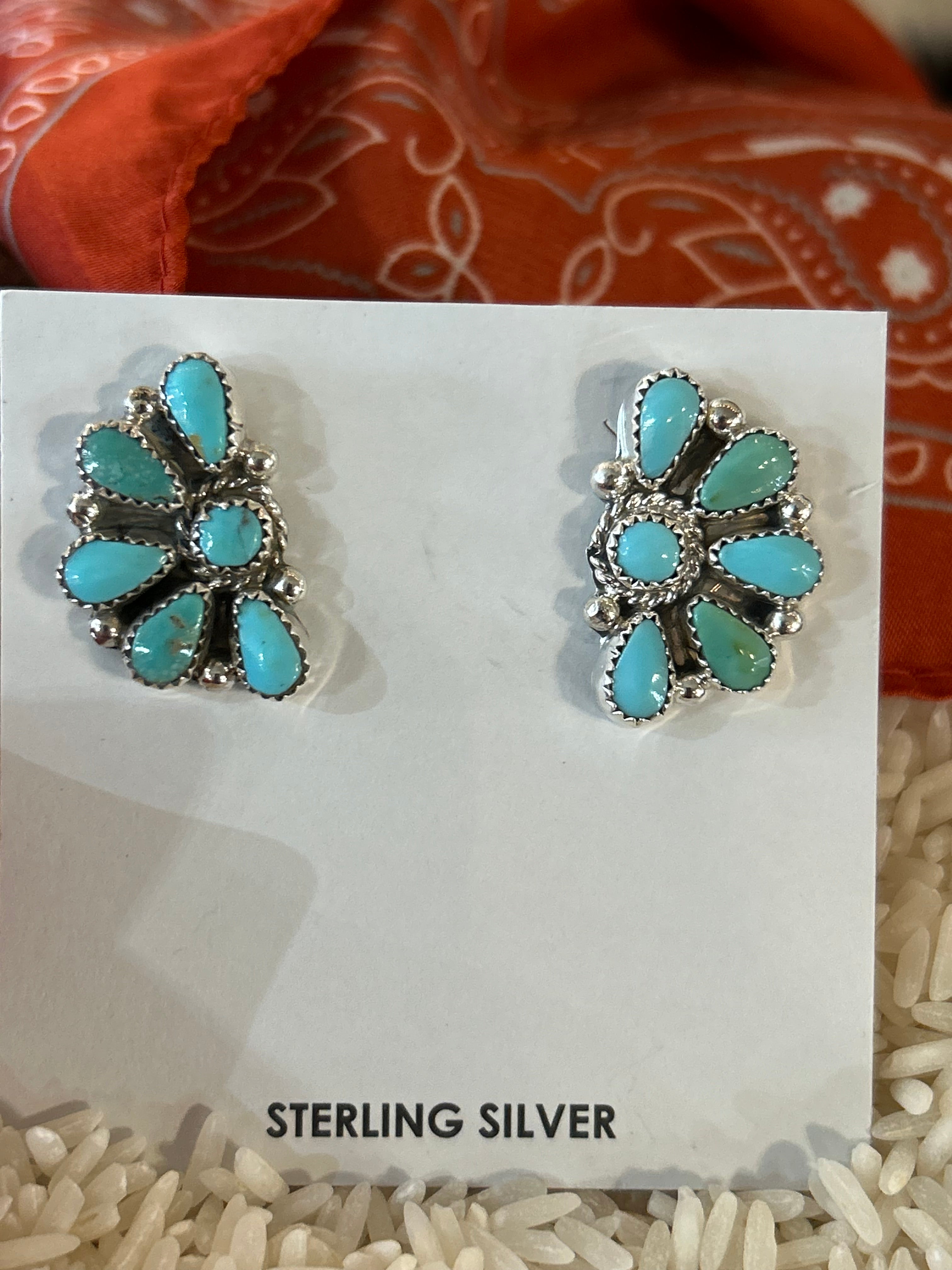 Kingman Turquoise Earrings #507