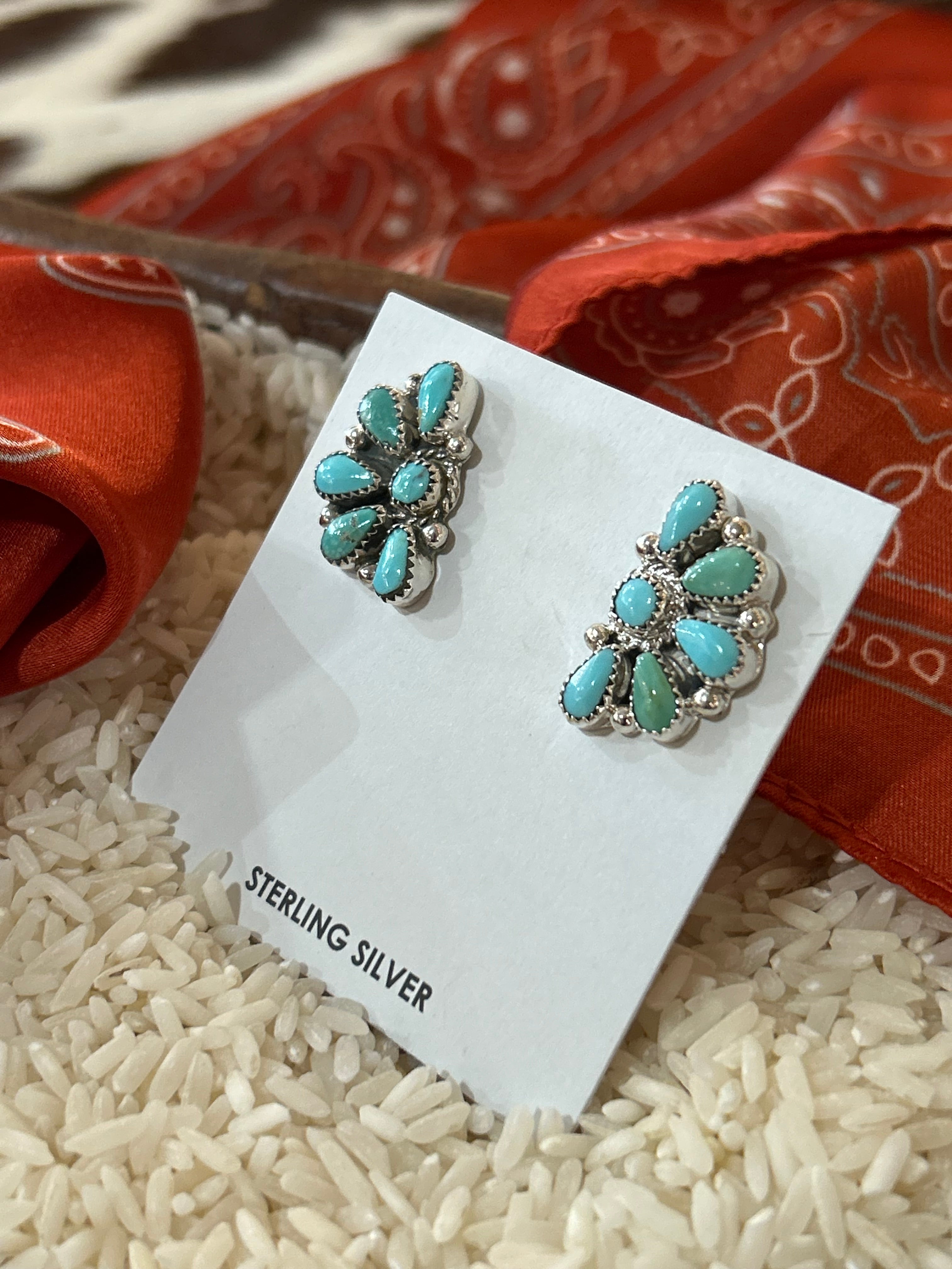 Kingman Turquoise Earrings #507