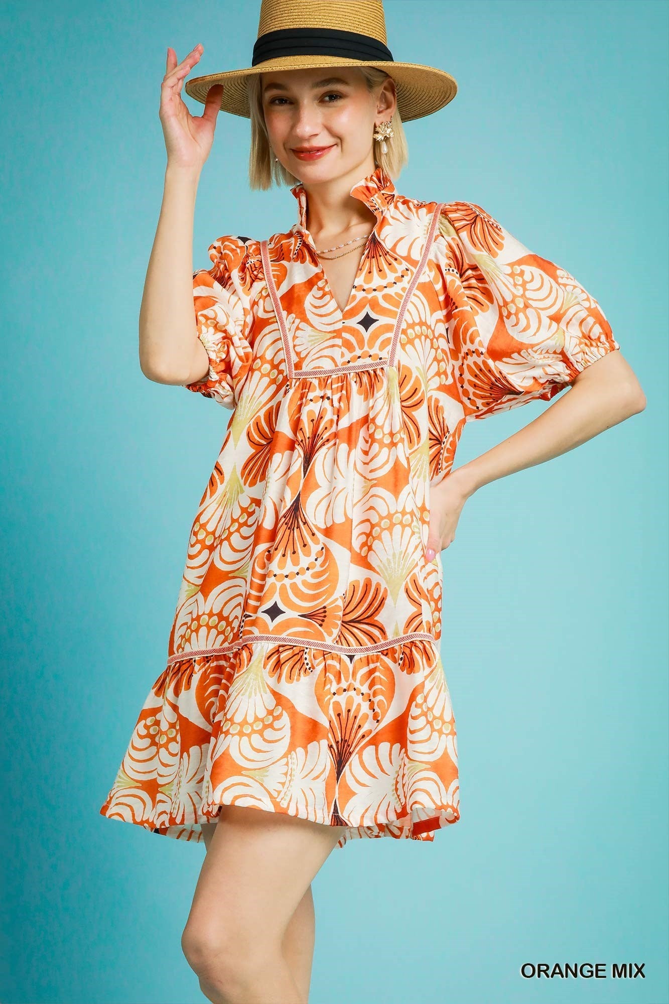 Tropical Breeze Babydoll Dress