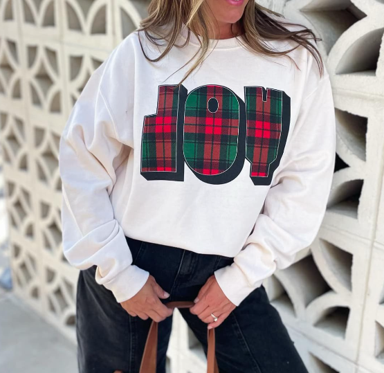 JOY Plaid Sweatshirt