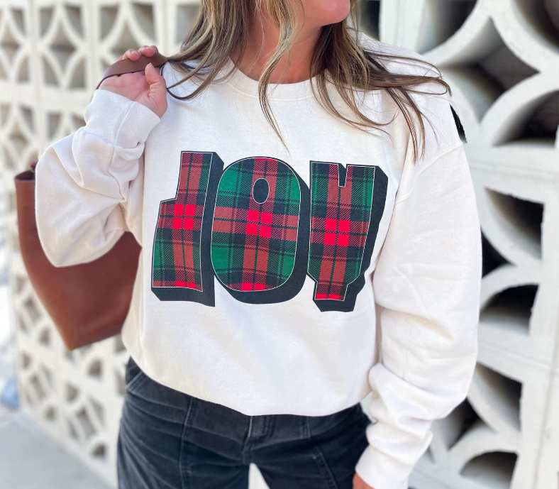 JOY Plaid Sweatshirt