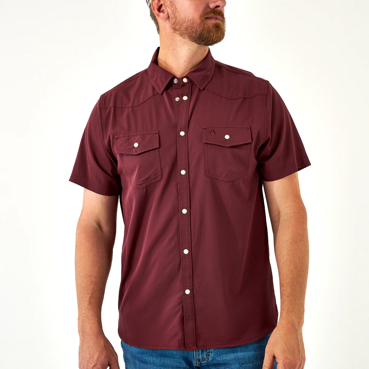 Maroon - Performance Western Shirt