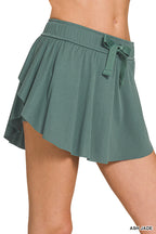 Ruffle hem tennis skirt