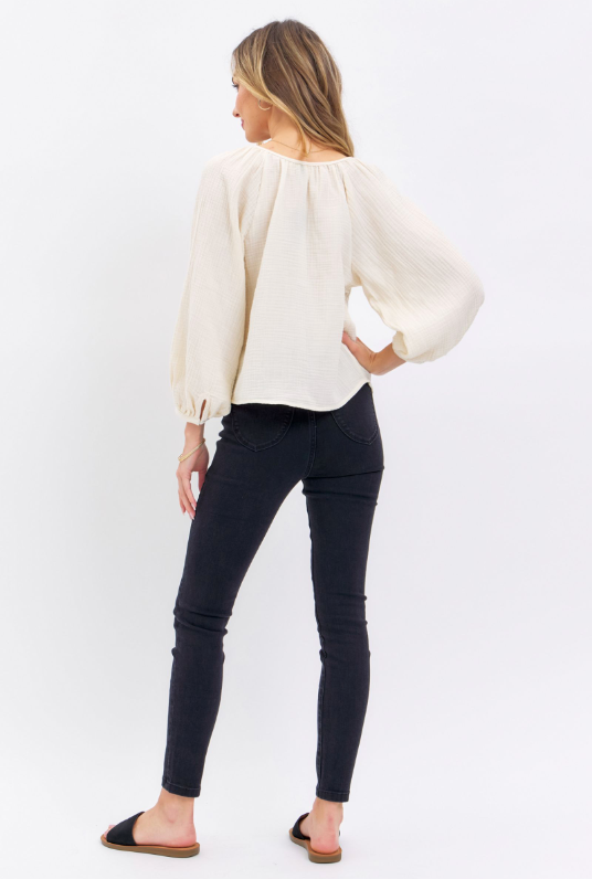 Pull-On Shield Pocket Skinny Jeans