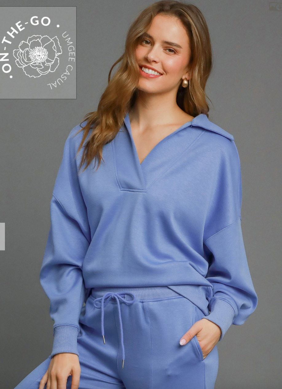 Luxeknit Collared Neck Top
