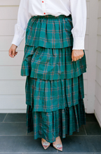Riley Ruffle Plaid Skirt
