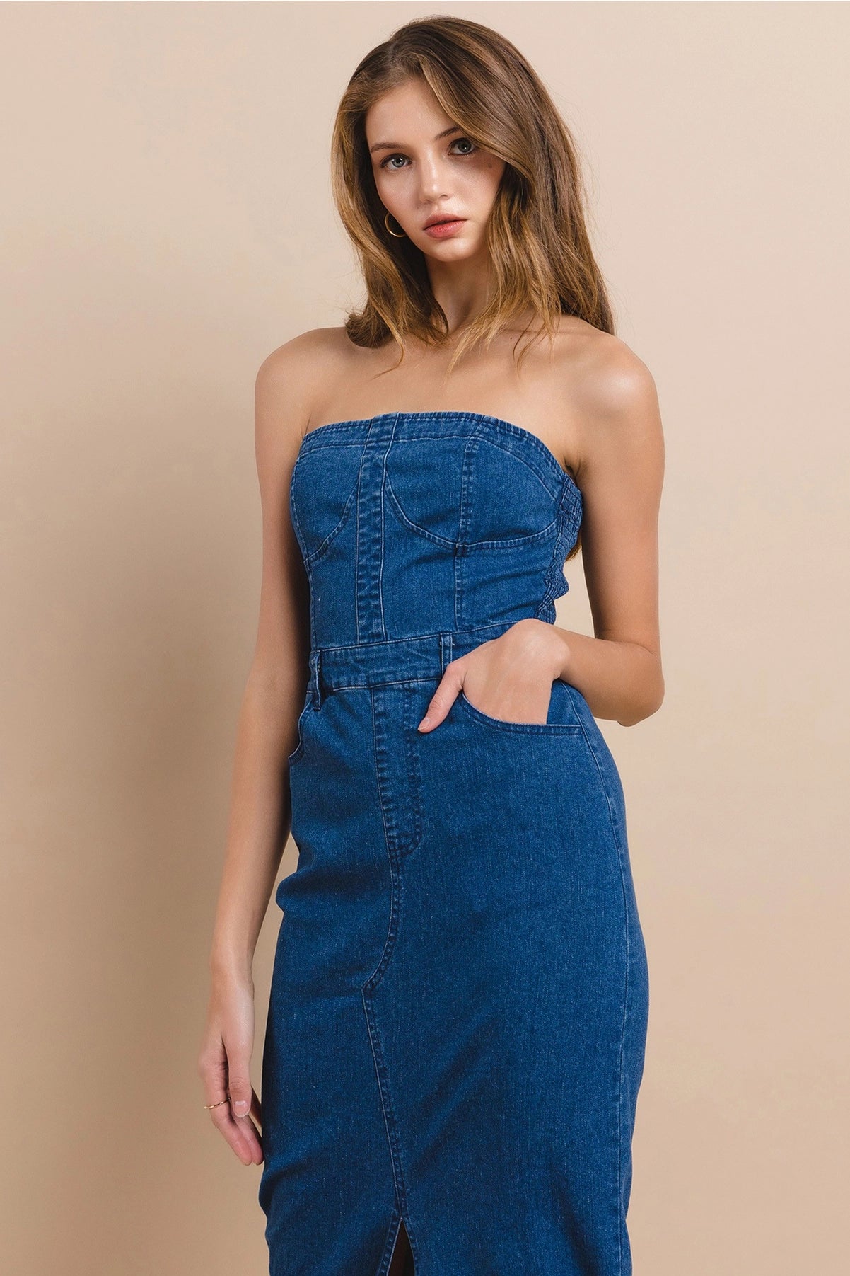 Denim Midi Dress